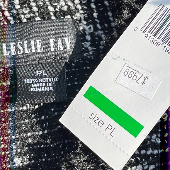 NWT vintage Leslie Fay knit jacket PL - Picture 6 of 6